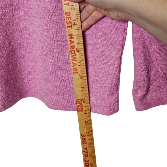 J. Crew‎ Womens Pink Gold Sequined Merino Wool Sweater M Floral Boxy - Picture 7 of 11